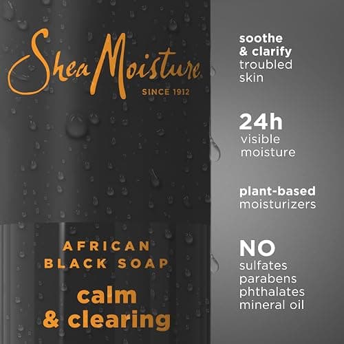 SheaMoisture African Black Soap Body Wash Calm and clearing body wash for 24H Visible Moisture for Healthy, Glowing 18 Oz thumbnail 6