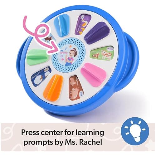 Ms. Rachel Official Spin Along Learning Wheel with 3 Learning Play Modes, Educational Toys & Toddler Toys for Girls & Boys Ages 1-3+ thumbnail 5