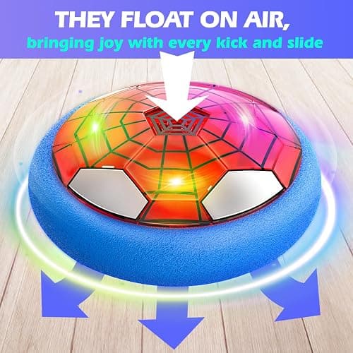 Hover Soccer Ball, Air Floating Soccer with LED Lights & Foam Bumper, Indoor Soccer Toys for Kids Ages 5-12, Ideal Easter Birthday for 4 5 6 7 8 9 10 11 12 Year Old Boys Girls thumbnail 2