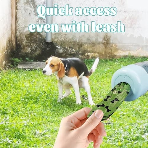 Dog Water Bottle Portable Bowl for Dog,Portable Dog Water Bottle Travel | 3-in-1 Dog Water Bottle,Stores Food and Holds Bags,Perfect for Outdoor Walks and Travel (Blue) thumbnail 4