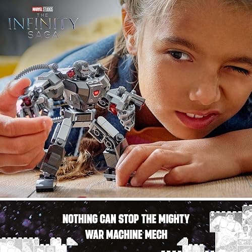 LEGO Marvel War Machine Mech Armor, Buildable Marvel Action Figure Toy for Kids with 3 Stud Shooters, Legendary Character from The MCU, Marvel Gift for Boys and Girls Aged 6 and Up, 76277 thumbnail 2