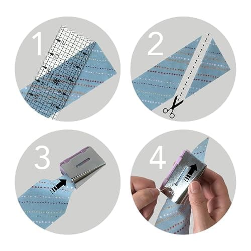 Simplicity 3881925US Sewing and Quilting Bias Tape Maker Tool with 6 Different-Sized Tips, Multicolor, 9pcs thumbnail 6