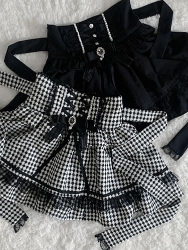 Pokn Lolita Shirts Jirai Kei Fashion Kawaii Clothing Cutecore Shirts Women Lace Mesh Sheer Short Sleeve Blouse Gothic thumbnail 5