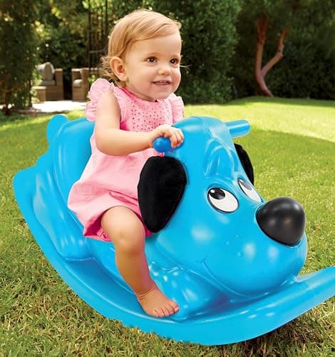 Little Tikes Rockin' Puppy- Blue, Small - Image 1