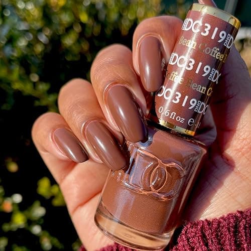 DND Gel Nail Polish Duo, Brown | Matching UV/LED Gel Polish & Air Dry Lacquer Set, Chip-Free Long Lasting Brown Nail Color, Easy Soak Off Removal thumbnail 2
