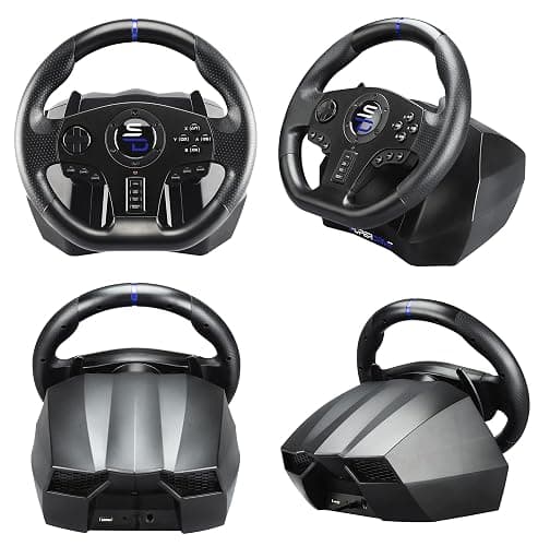 Subsonic Superdrive - SV750 Drive pro sport steering wheel with pedals, paddles shifter and vibration - Xbox Serie X/S, PS4, Xbox One, Switch, PC (programmable for all games) (Xbox Series X/) thumbnail 4
