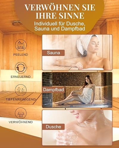 Frankonia BATH & SPA Sauna Salz Peeling Wilde Rose – 400 g Meersalz-Körperpeeling mit Jojobaöl & Vitamin E – Dusch- & Body Scrub für alle Hauttypen – Vegan & ohne Parabene – ohne Microplastik thumbnail 3