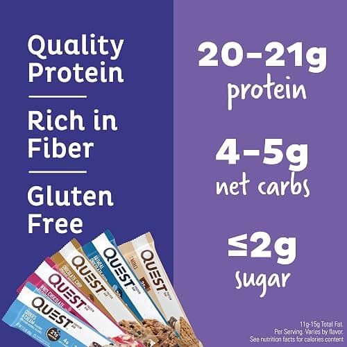 Quest Nutrition Ultimate Variety Pack Protein Bars, High Protein, Low Carb, Gluten Free, Keto Friendly, 12 Count thumbnail 3
