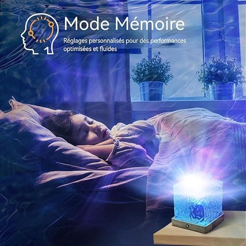LETOUR Lampe Aurore Boréale,16 Couleurs 30 Modes Projecteur Aurore Boréale Lampe Decorative Projecteur Lumiere Ambiance Cube Lumineux Ambiance Chambre Cadeaux Pour Ados/Filles thumbnail 6