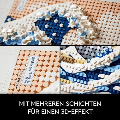 LEGO 31208 Art Hokusai – Große Welle, 3D Japanische Wanddeko, Bastelset, gerahmte Ozean-Leinwand, Hobbys für Erwachsene, DYI, Home- und Büro-Deko thumbnail 5