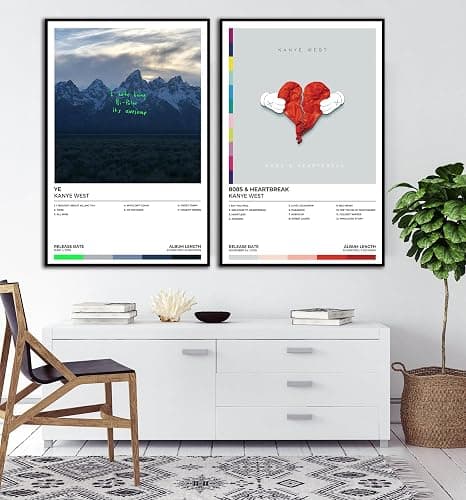 Kanye Poster West Album Cover Music Poster (Set of 10) Unframed 8x12inch(20x30cm) thumbnail 5