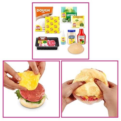 Slime Mart Small Basket by ZURU, Toy, Arts & Crafts for Kids and Kidults, Soft Slime Making Kit - Slime Kit for Girls Ages 6-10 - Fun Gift Idea for Boys Girls - Fidget Toys - Sensory Toys (Burger) thumbnail 7