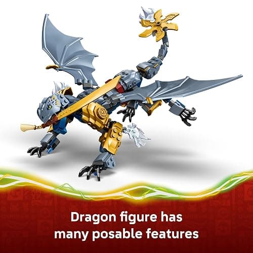 LEGO NINJAGO Ninja Dragon Riyu’s Battle Building Toy for Boys & Girls - Ninja Poseable Dragon Toy Playset for Kids, Ages 7+ - Includes 4 Minifigures for Pretend Play - Gift Idea for Birthdays - 71855 thumbnail 3