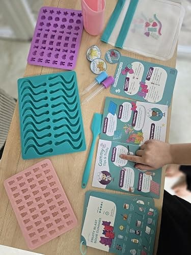 Tovla Jr. Ultimate Gummy-Making Kit for Kids – Real Fun DIY Candy Kit, STEM Activity for Ages 4+, Visual Learning Gummy Molds & Tools thumbnail 7