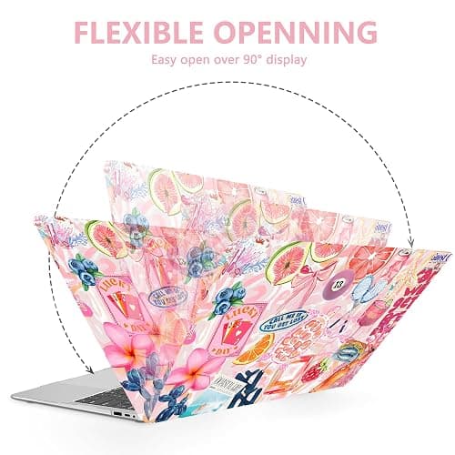 AKIT Pattern Case for MacBook Pro 13 inch M2 M1 2022-2016, SumPink Pattern | Unique Funny Printed, Hard Shell Protector, Scratch Resistant, Lightweight, Easy Snap-On Installation, Home, Offcie, School thumbnail 5