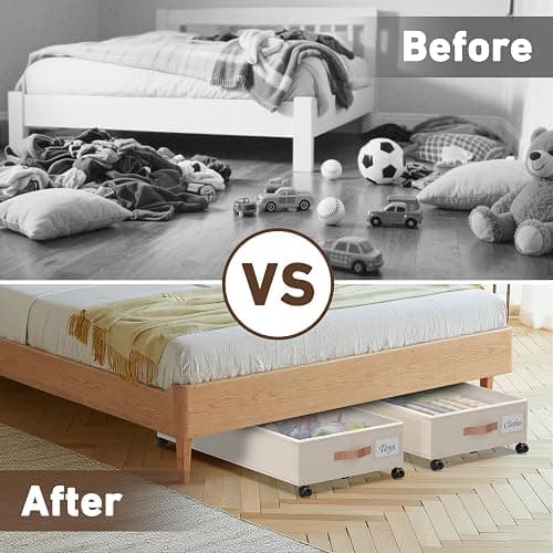 Under Bed Storage with Wheels (2 PACK) thumbnail 8