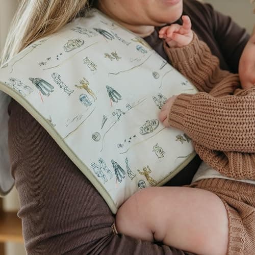 Copper Pearl Baby Burp Cloth Large 21''x10'' Size Premium Absorbent Triple Layer 3-Pack Gift Set Tatooine thumbnail 5