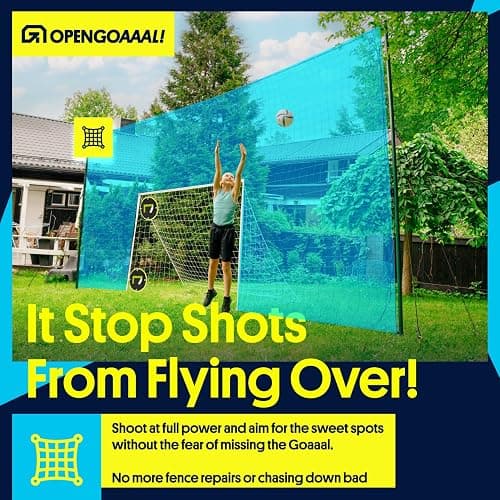 Open Goaaal 3-in-1 Soccer Training Rebounder & Goal Backstop Net - Soccer Goal for Volley, Passing, Solo Training - Outdoor Sports, Backyard Games thumbnail 6