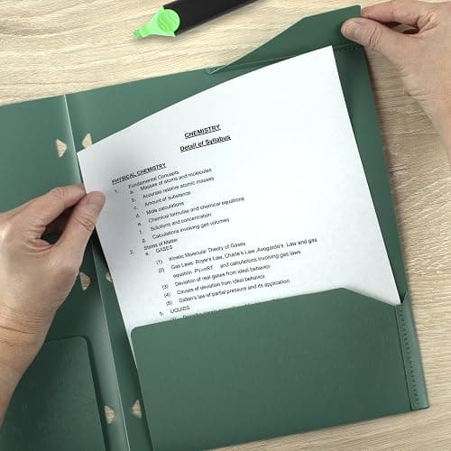 Five Star 2-Pocket Plastic Folder with Stay-Put Tabs, Fits 3-Ring Binder, Holds 8.5" x 11" Paper, Assorted Colors, 4 Pack (333420B) thumbnail 7