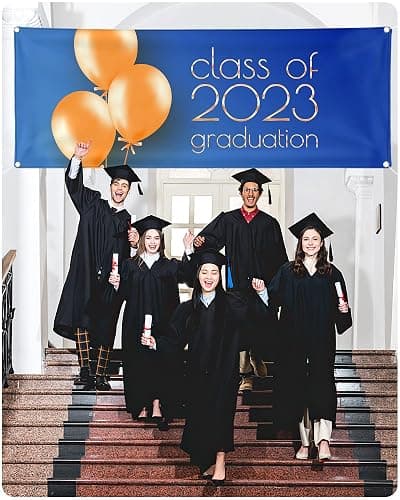 Custom Vinyl Banners and Signs Customize for Business Outdoor, Personalized Banner Customize with Logo Text for Party Birthday, Customized Banner Decoration for Graduation Wedding Event 3'x3' thumbnail 2