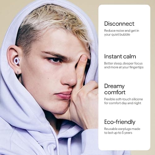 Loop Quiet 2 Ear Plugs - Ultra-Comfy Reusable Noise-Reducing Earplugs for Sleep, Deep Focus, Travel, Sensitivity | Flexible Hearing Protection | Customizable Fit | 24dB (SNR) Noise Reduction thumbnail 2
