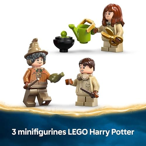 LEGO Harry Potter Le Château De Poudlard : Le Cours De Botanique - Jeu De Construction Modulaire - Minifigurines De Neville, Hermione & Prof. Chourave - 3 Mandragores - Cadeau Fille Dès 8 Ans 76445 thumbnail 8
