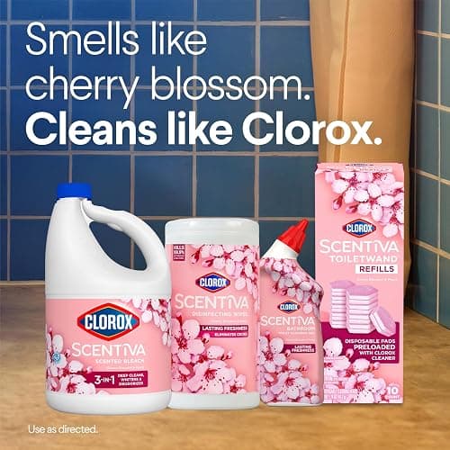 Clorox Scentiva ToiletWand Refills, Value Pack, Cherry Blossom and Peach, 20 Count thumbnail 9
