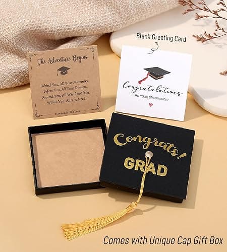 AryaHozel 2026 Graduation Gifts for Her/Girls/Women, Tiny Gemstone Graduation Bracelet with Unique Cap Gift Box thumbnail 4