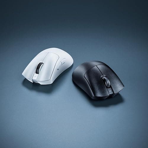 Razer DeathAdder V3 Pro Wireless Gaming Mouse: 64g Lightweight Ergonomic - 30K DPI Optical Sensor - Gen-3 Optical Switches - 8 Programmable Controls - Up to 90 Hr Battery - White thumbnail 9