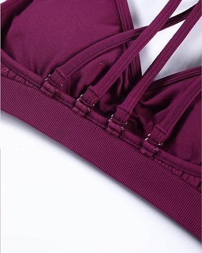 AUROLA Mercury Workout Sports Bras Women Athletic Removable Padded Backless Strapy Minimal Crop Top thumbnail 5