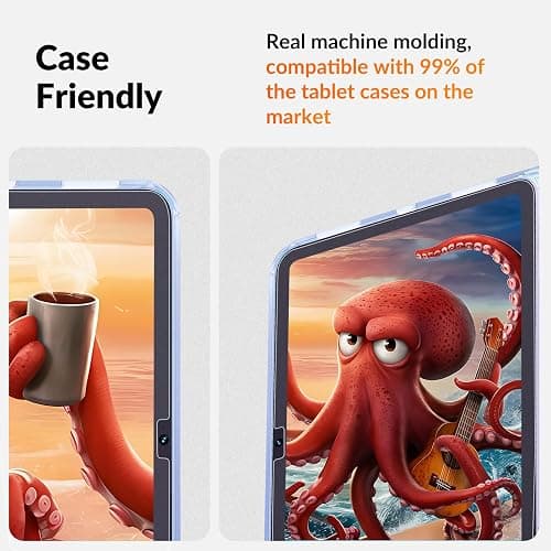 KCT 2 Pack Paperfeel Screen Protector for iPad 11th A16 2025 (11 inch) / iPad 10th Generation 2022 (10.9 inch) with AlignGuard Pro Tray, Write as Real Paper, High Sensitivity, Anti Glare thumbnail 6