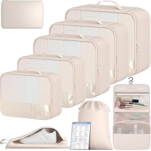 BAGAIL 9 Set Packing Cubes Luggage Packing Organizers for Travel Accessories - Image 1