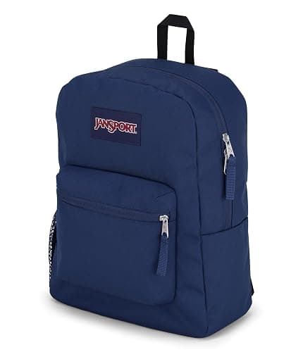 JanSport Cross Town Backpack 17" x 12.5" x 6" - Simple Bag for Everyone with 1 Main Compartment, Front Utility Pocket - Premium Class Accessories - Navy thumbnail 8