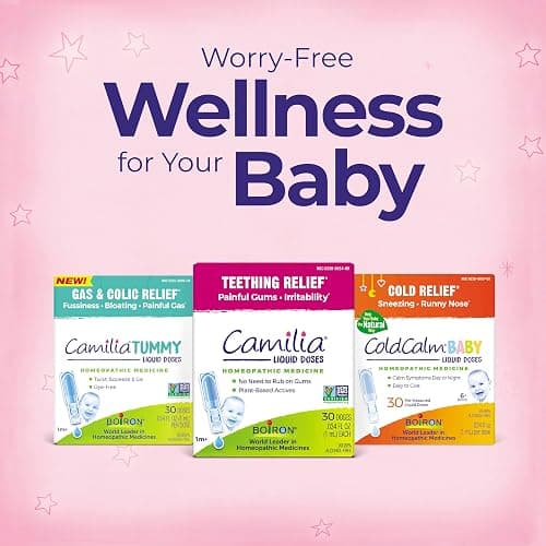 Boiron Camilia Tummy for Colic, Painful Gas, Bloating, & Fussiness- Sterile and Non-Drowsy Liquid Doses - 30 Count (Packaging May Vary) thumbnail 8
