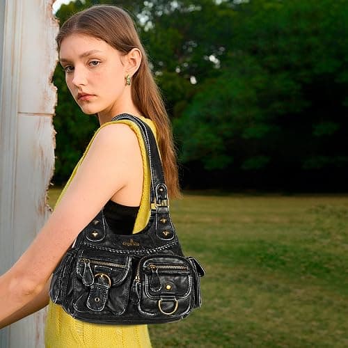 Angel Kiss Hobo Bags for Women Shoulder Bag Shoulder Purses and Handbags Vegan Leather Hobo Handbags Crossbody Bags thumbnail 3