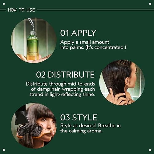 Aveda Miraculous Oil High-Shine Hair Concentrate, Adds Shine, Up to 24 Hours of Frizz Protection*, Heat Protection, Vegan, 1.7 Fl Oz thumbnail 6