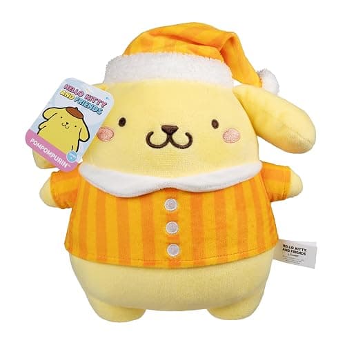 Jazwares Hello Kitty® and Friends - 8-Inch Pompompurin™ Pajama Party Plush - Officially Licensed Sanrio® Product from Ages 6+ thumbnail 5