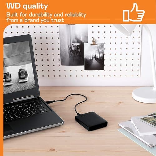 WD 2TB Elements Portable External Hard Drive for Windows, USB 3.2 Gen 1/USB 3.0 for PC & Mac, Plug and Play Ready - WDBU6Y0020BBK-WESN thumbnail 4