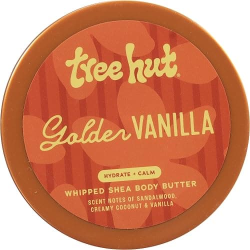 Tree Hut Golden Vanilla Whipped Shea Body Butter, Hydrating & Nourishing Body Lotion with Natural Oils, Moisturizer for Soft & Smooth Skin, 8.4 oz thumbnail 2