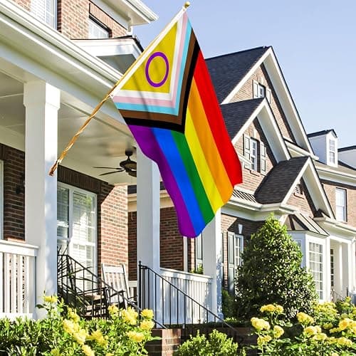 AhfuLife LGBTQ Flag 3x5 Ft, Large Pride Flag for Outside - Double Side with Brass Eyelets for LGBTQ Decor, Pride Day Party Wedding Decorations thumbnail 5