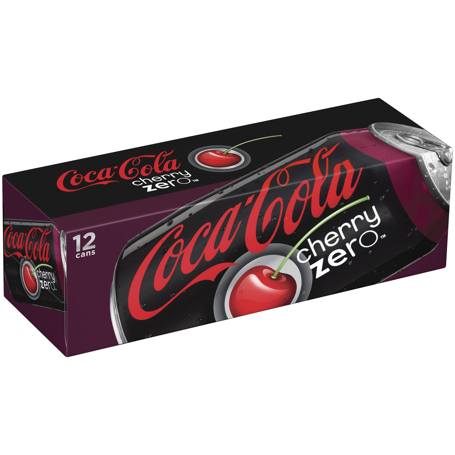 Coca-Cola Cherry Coke Zero, 12 onzas (12 latas) - Image 1