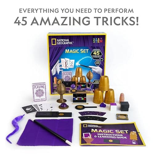 National Geographic Kids Magic Set - 45 Magic Tricks for Kids to Perform with Step-by-Step Video Instructions for Each Trick Provided by a Professional Magician, Toys for Boys and Girls thumbnail 4