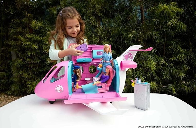 Barbie Dreamplane Airplane Toys Playset with 15+ Accessories Including Puppy, Snack Cart, Reclining Seats and More (Amazon Exclusive) thumbnail 2