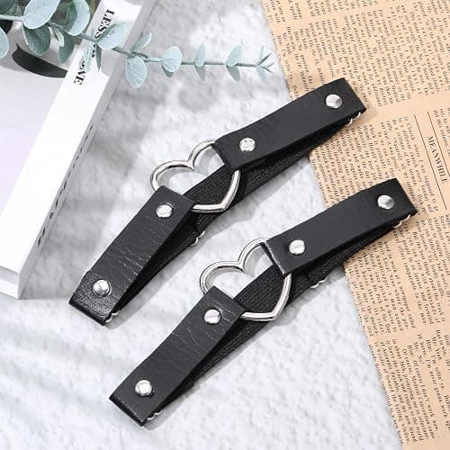 2 Pcs Adjustable Heart Leg Garter Belt Elastic Thigh Garters Heart O Ring Leg Thigh Elastic Garter Belt for Women thumbnail 3