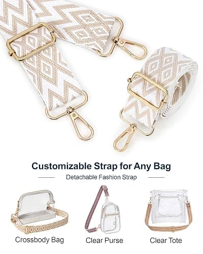 PACKISM Iridescent Clear Concert Bag - Holographic Clear Bag for Stadium Events with Inner PU Leather Privacy Pouch thumbnail 8