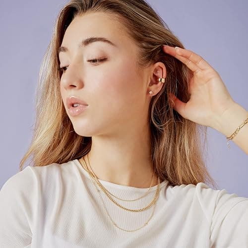 PAVOI 925 Sterling Silver Huggie Half Hoop Earrings | Hypoallergenic Minimalist Tiny Cartilage Earring thumbnail 5