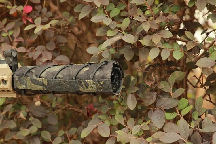 XNDSEVO - Tactical Airsoft Suppressor Cover Durable 1000D Nylon with Hook & Loop Closure and Elastic Strap thumbnail 3