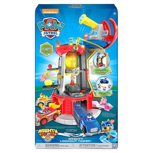 Paw Patrol, Mighty Lookout Tower with 4 Exclusive Bonus Action Figures, Toy Car, Lights and Sounds (Amazon Exclusive), Kids Toys for Ages 3 and up thumbnail 10