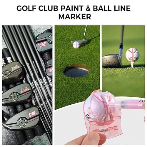 Pink Golf Accessories for Women, Acrylic Paint Ink 16 Pcs Golf Essentials Kit - Golf Club Brush & Golf Towel, Tee & Ball Holder for Bag, Divot Tool & Ball Maker, Golf Club Cleaning Kit - Golf Gifts thumbnail 4