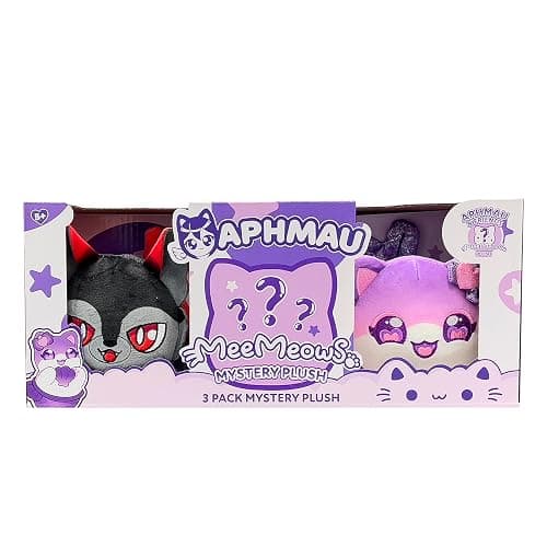 Aphmau 6” MeeMeow Plush 3-Pack, Friends Surprise Box That Includes 2 Friends + 1 Exclusive Mystery, Official Merch thumbnail 3